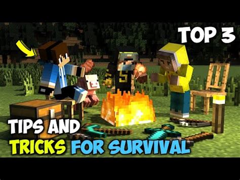 Tips And Tricks For Survival In Minecraft Easy Way To Survive