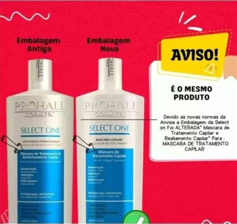 Prohall Cosmetic Select One Máscara Capilar 300ml