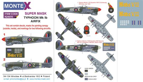 Typhoon Mk Ib AIRFIX Montex K24070