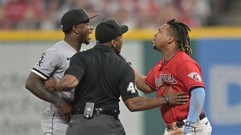 White Soxs Tim Anderson Guardians Jose Ramirez Ejected After