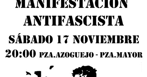 Coordinadora Antifascista De Segovia ManifestaciÓn Antifascista