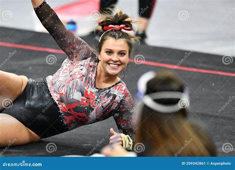 2021 Ncaa Gymnastics Ken Anderson Meet At Temple Univeristy Editorial Photo Image Of Third