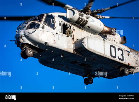 A Sikorsky Ch K King Stallion Helicopter Takes Off From The San