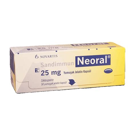 Sandimmun Neoral 25mg 50 S Capsules In Pakistan