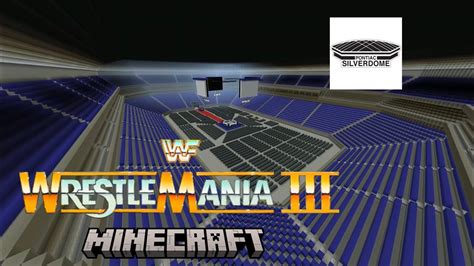 Wwe Wrestlemania 3 Minecraft Arena Pontiac Silverdome YouTube