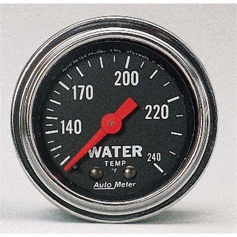 Auto Meter 2432 Traditional Chrome Mechanical Water Temperature Gauge