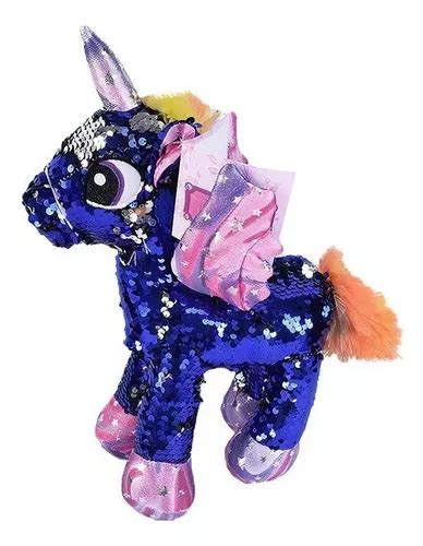 Peluche Unicornio Con Lentejuelas 30cm El Duende Azul MercadoLibre