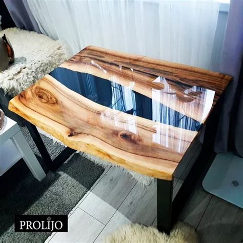 Comprar Mesa Con Resina Epoxica Con Madera De Parota Estilo R Os