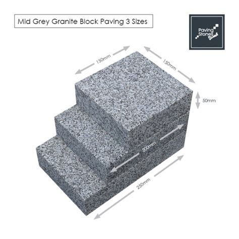 Mid Grey Granite Block Paving Mm Paving Stones Direct