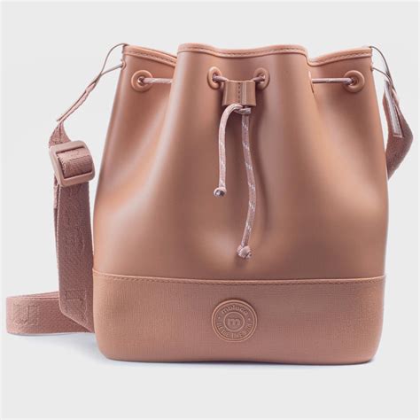 Bolsa Moleca Bucket Transversal Feminina Nude Submarino