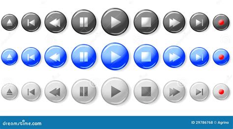 Sistema De Botones Del Reproductor Multimedia