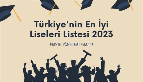 Türkiyenin En İyi Liseleri Listesi 2023 AB Proje Yönetimi