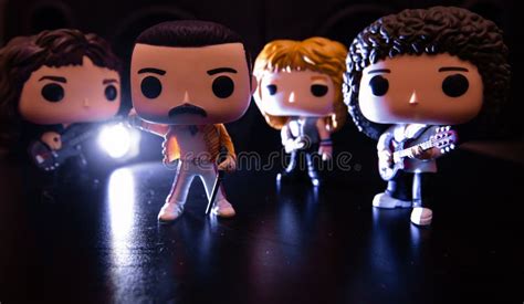 Funko POP Vinyl Figures of Queen Band Editorial Stock Image - Image of ...