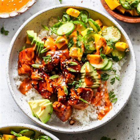 Salmon Sushi Bowls Dishing Out Health