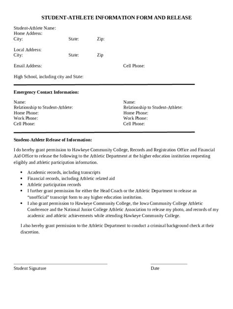 Travel Acknowledgement Waiver For Hawkeye Community Doc Template