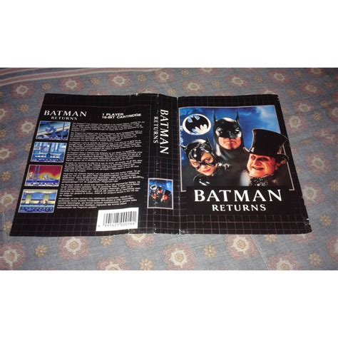 Mega Drive Capa Do Jogo Batman Returns Shopee Brasil