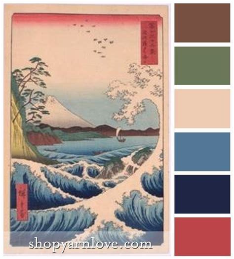 Japanese Waves Color Palette 1000 Japanese Colors Zen Color