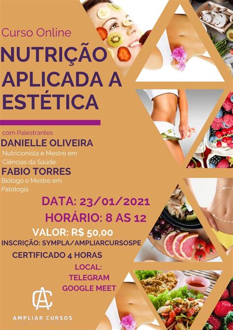 Curso Online Nutrição Aplicada A Estética Sympla