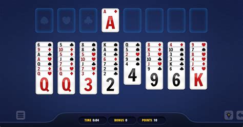 Pasjans Freecell Solitaire Blue Gra Online Za Darmo Click Pl