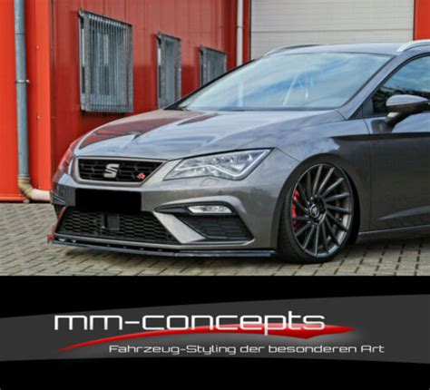 CUP Spoilerlippe für Seat Leon 3 5F ST SC FR Cupra R FL Frontspoiler