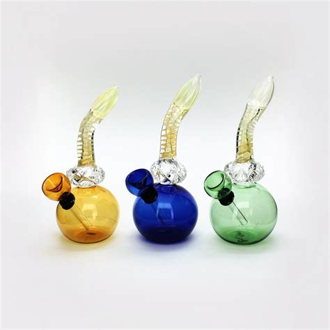 Slide Bowl Bubbler Water Pipe With Crystal Design Iai Corporation