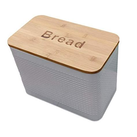 Bamboo Lid Bread Box Storage Bin Kitchen Decor Kitchen Storage Container Breadbox Basket