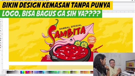 Desain Logo Dan Kemasan Sambel Cumi Youtube