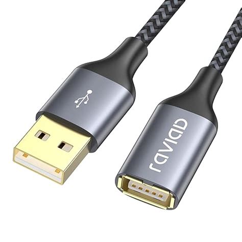 RAVIAD USB 2 0 Verlängerung Kabel 2M USB Verlängerungskabel USB A