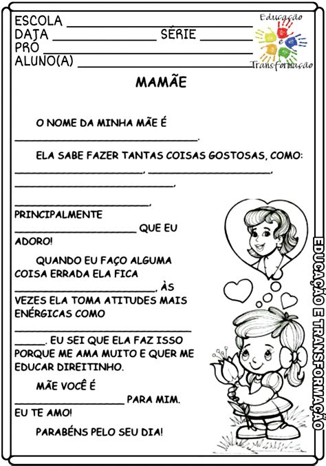 Dia Das Mães Atividades Para O Dia Das Mães Atividades Anos