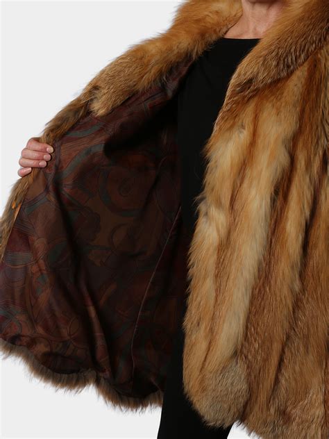 Red Fox Fur 7 8 Coat Womens Xl Estate Furs