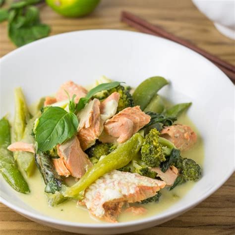 Thai Salmon Green Curry - Salu Salo Recipes