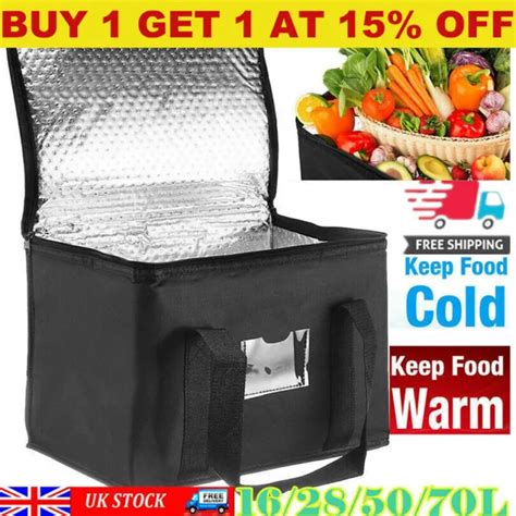 Large Food Delivery Insulated Bags Pizza Takeaway Thermal Warm Cold Bag Ruck Hot £4 69 Picclick Uk