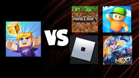 Blockman Go Vs Stumble Guys Roblox Minecraft And Mobile Legends 😎