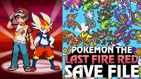 Pokemon The Last Fire Red Save File Mega Stones Ash Greninja