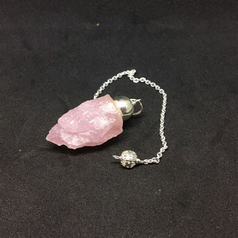 Natural Rose Quartz Pendulum - Into the Mystic Shop