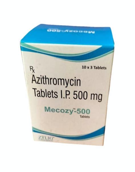 500mg Azithromycin Tablets IP At Rs 77 Stripe Azithromycin 500 Mg In