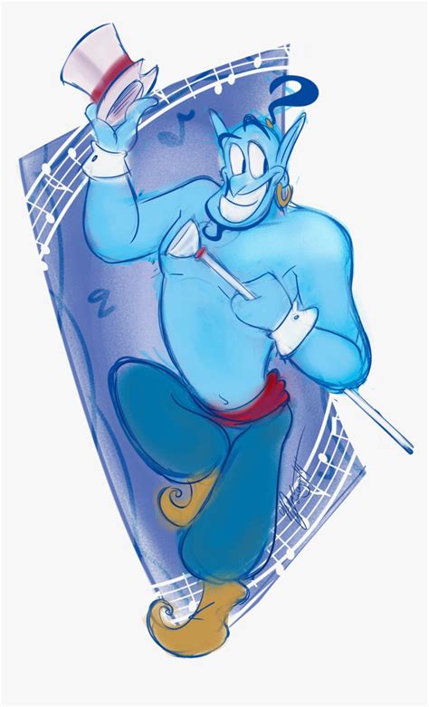 Transparent Aladdin Genie Png - Aladdin Genie Fan Art, Png Download in ...