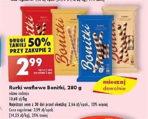 Promocja Rurki Waflowe Bonitki G W Biedronka