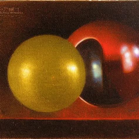 Chrome Spheres On A Red Cube By Jean Francois Millet Stable Diffusion