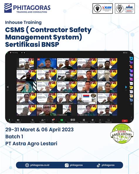 Inhouse Training CSMS Contractor Safety Management System