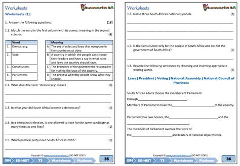 Grade 6 Social Sciences Geography And History Term 3 Ss Platinum Classroom101