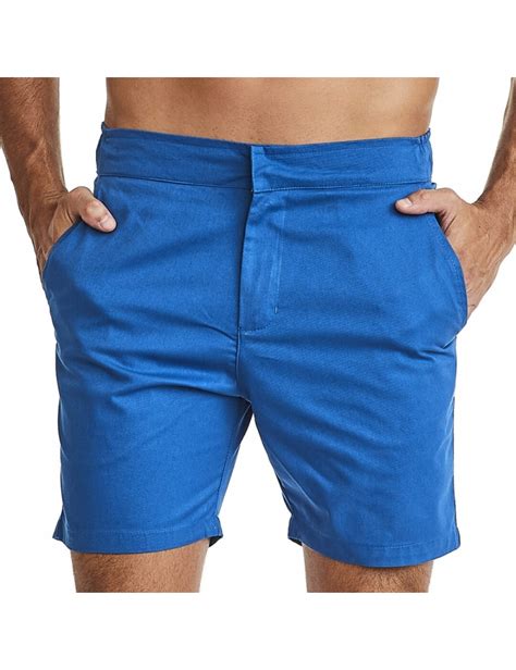 Bermuda Masculina Sarja El Stico Smart Fit Azul Vaca L Ca Sejoganavaca