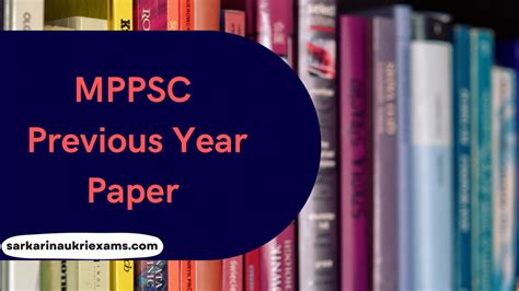 Mppsc Previous Year Paper Prelims Mains Exam Question Paper Mock