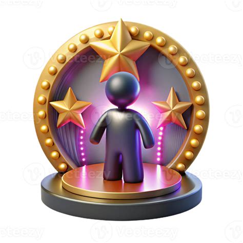 Achieve Success 3D Render of Award Ceremony 56085873 PNG