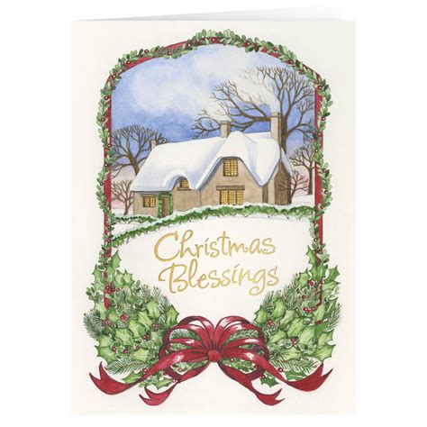 Personalized Christmas Blessing Christmas Card Set Of 20 Miles Kimball