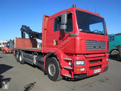 Camion MAN Plateau Standard TGA 26 430 6x2 Gazoil Euro 4 Grue Occasion