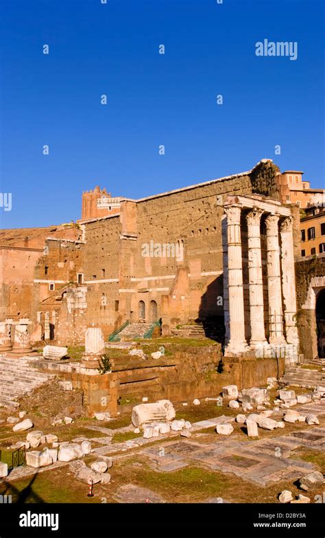 Das Forum Romanum Rom Italien Stockfotografie Alamy