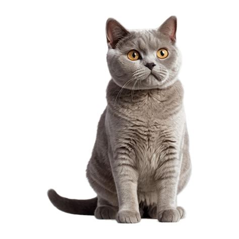 Illustration Of A British Shorthair Cat Standing Premium Ai Generated