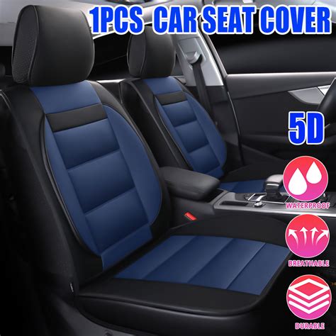 Pcs D Deluxe Universal Car Seat Full Cover Pu Leather Cushion Non