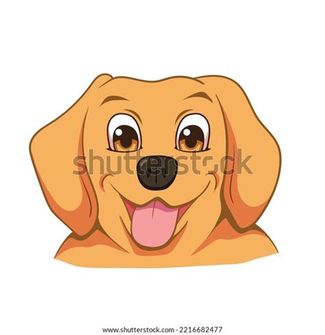 Smiling Happy Dog Cartoon Vector Illustration Stock Vector (Royalty ...